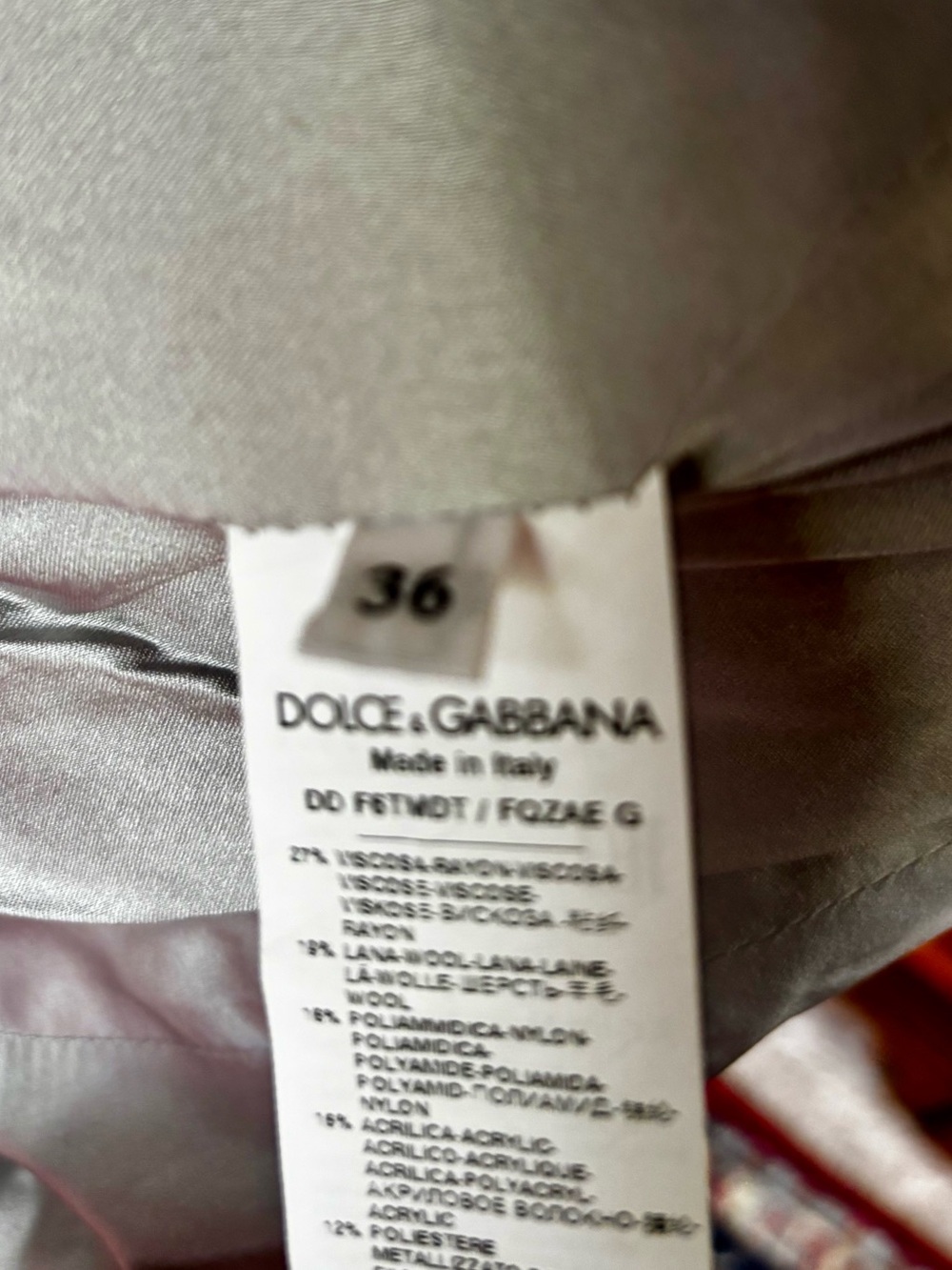 Dolce & Gabbana Tweed Dress Spring 2026 FR36 US4 - Picture 12 of 12